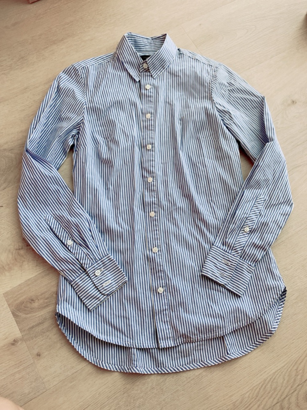 J.Crew High Quality Cotton Blue Striped Shirt